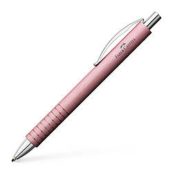 Ручка кулькова Faber-Castell Essentio Aluminium Rosé алюмінієва, рожевий корпус, 148425