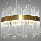 Кришталева світлодіодна люстра в стилі Арт-Деко колір каркасу золотий D-Q913/500GD, фото 4