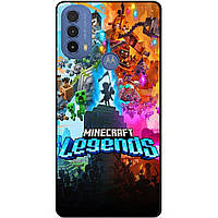 Силіконовий чохол бампер для Motorola Moto E20 гра Майнкрафт Minecraft