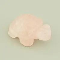 Черепаха из натурального камня Розовый кварц 52х30 - символ мудрости и целеустремленности