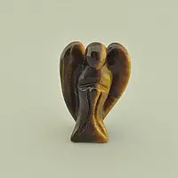 Фигурка Ангел из камня Тигровый глаз 50х28 - оригинальный подарок оберег из натурального камня