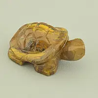 Черепаха из натурального камня Тигровый глаз 52х30 - символ мудрости и целеустремленности
