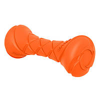 Игрушка для собак - гантель PitchDog \ Питчдог оранжевая (длина 19 см, диаметр 7 см) Collar