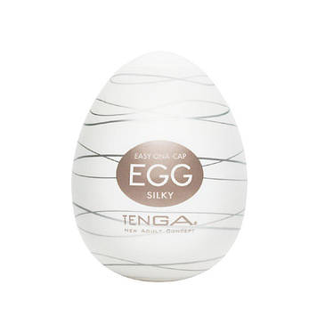 Мастурбатор чоловічий яйце Tenga Egg Silky + змазка