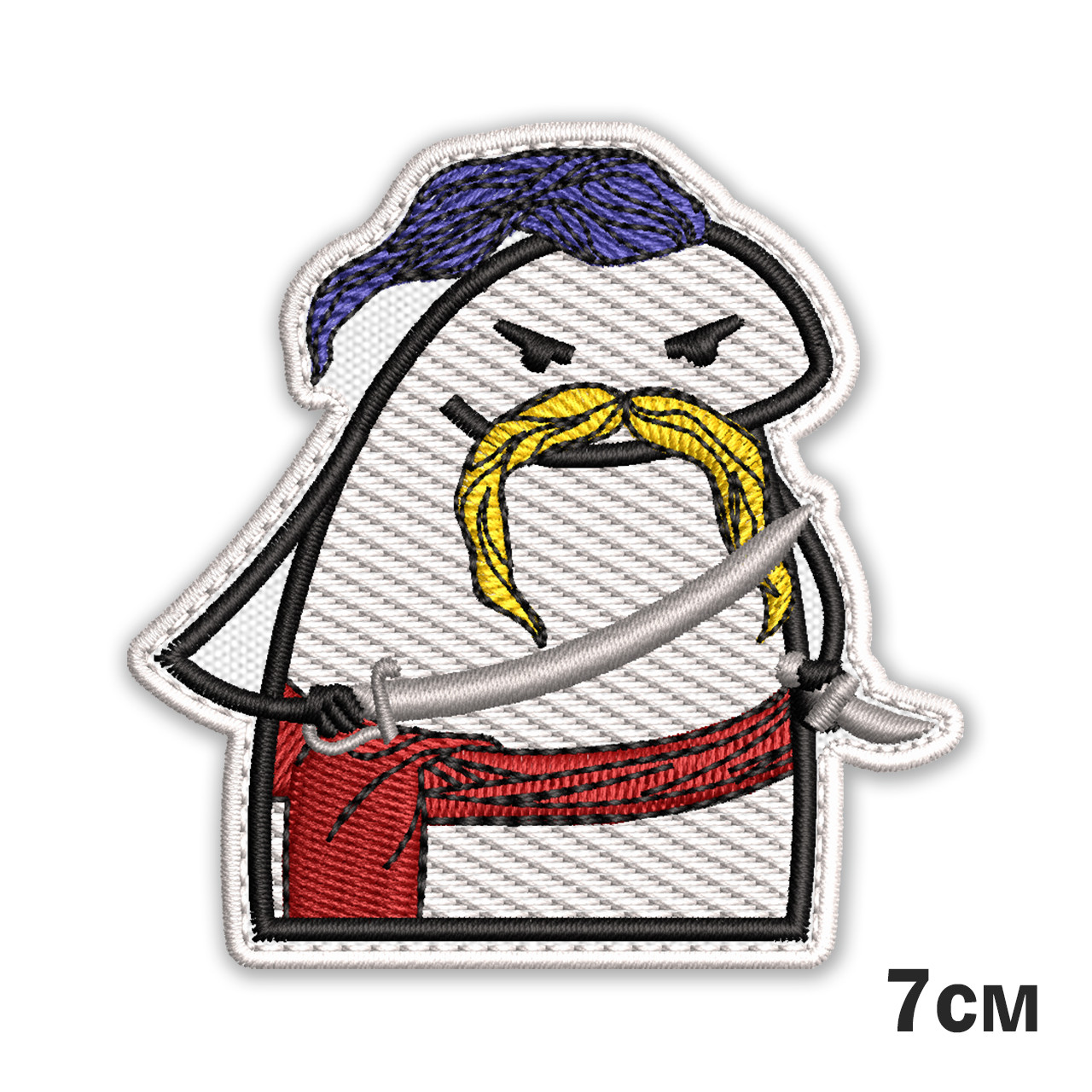 Шеврон, нашивка, патч ФЛОРК КОЗАК  FLORK з липучкою 7 см