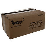 Подвійна миска для собак та котів з піддоном 450 мл Purlov 21632 Польща, фото 10