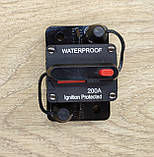 Автоматичний вимикач 12-48 вольтів, запобіжник однополюсний постійного струму 200 А, фото 2