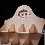 Торгова стійка для товару на 4 полиці з секціями та шухлядами для зберігання продукції. Торгова полиця для ярмарку., фото 2