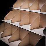 Торгова стійка для товару на 4 полиці з секціями та шухлядами для зберігання продукції. Торгова полиця для ярмарку., фото 4