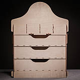 Торгова стійка для товару на 4 полиці з секціями та шухлядами для зберігання продукції. Торгова полиця для ярмарку., фото 7