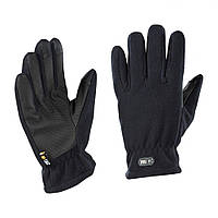 Флисовые перчатки тактические M-Tac Черный (M), зимние перчатки, полнопалые перчатки