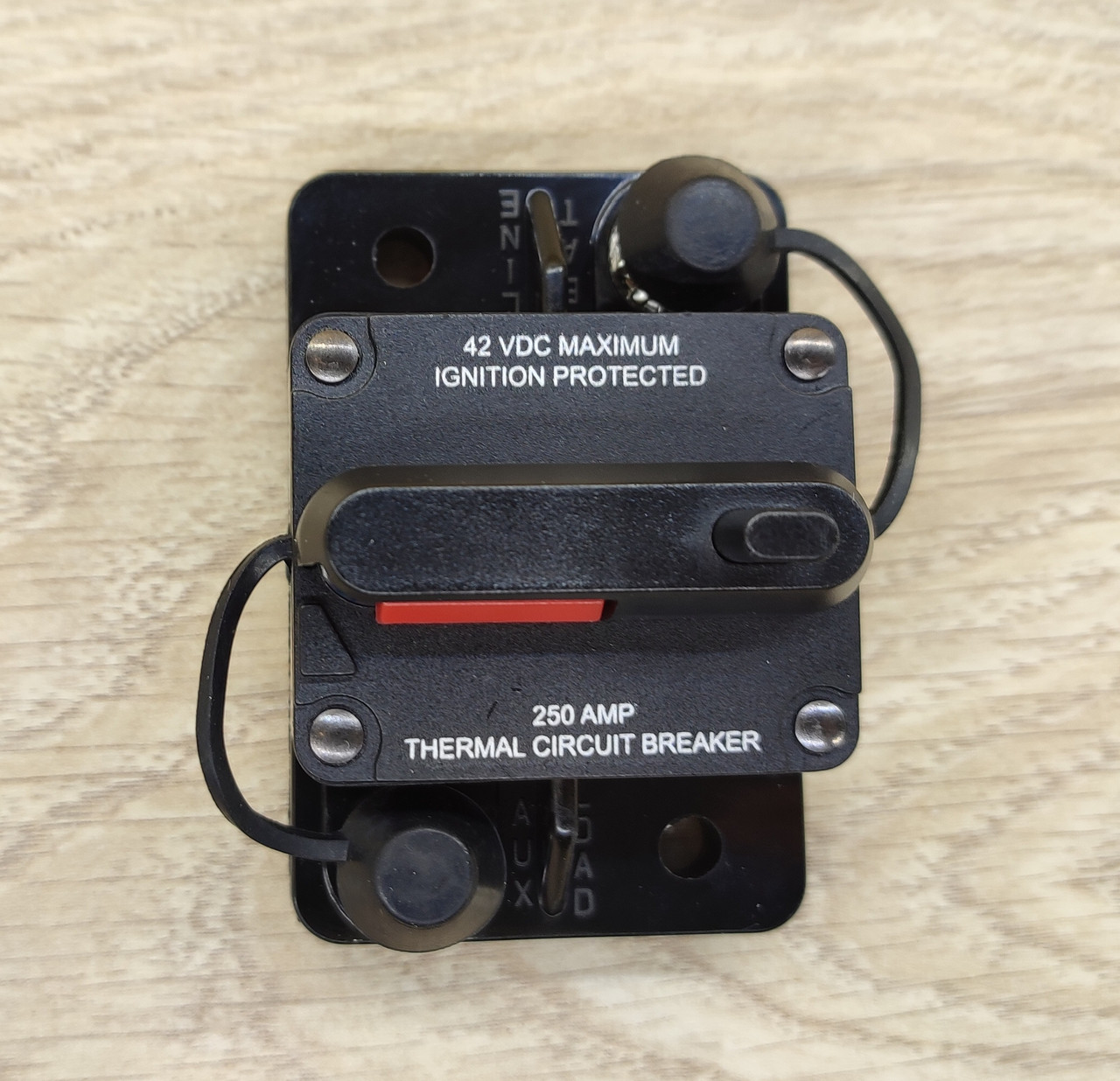 Автоматичний вимикач 12-42 вольти, запобіжник однополюсний постійного струму 250 А, фото 1