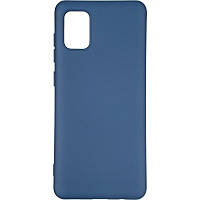 Чехол - накладка для Samsung A31 / бампер на самсунг А31 / SOFT Silicone Case / синий .