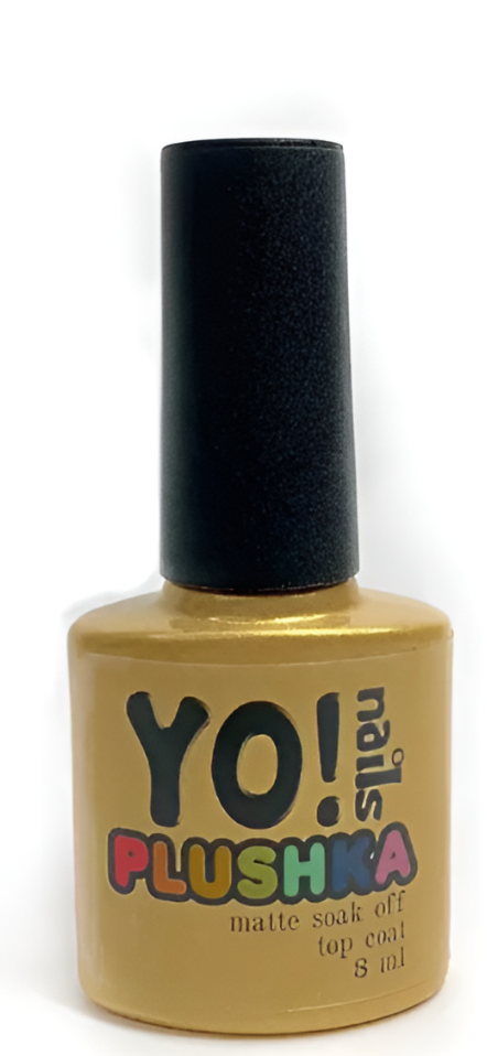 Матовий топ ПЛЮШКА для гель-лаку Yo! Nails 8 мл*, фото 1
