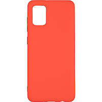 Чехол - накладка для Samsung A31 / бампер на самсунг А31 / Original Silicon Case / красный .