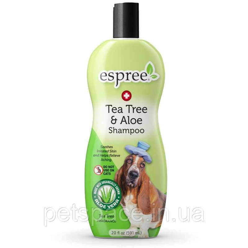 Шампунь для собак Espree Tea Tree&Aloe (Еспрі при сухості шкіри з олією чайного дерева та алое)591мл