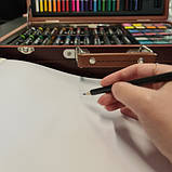 Великий набір для малювання 129 елементи у валізі Maaleo 21644 Польща, фото 9