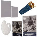 Великий набір для малювання 129 елементи у валізі Maaleo 21644 Польща, фото 2