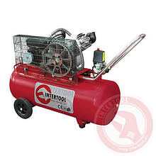 Компресор 100 л, 500 л/хв, 2 циліндра INTERTOOL PT-0014