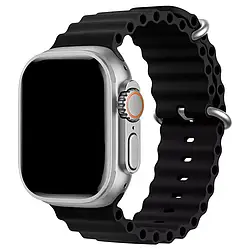 Ремінці для Apple Watch 49/45/42/44 mm Ocean Band black