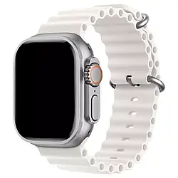 Ремінці для Apple Watch 49/45/42/44 mm Ocean Band white