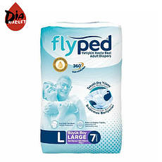 Памперси для дорослих Fly Ped, розмір L, 7 шт.