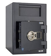 Сейф депозитный для денег BLOCKLINE DS-19-3 EL (ВxШxГ:489x342x381), сейф для накопления выручки и инкассации