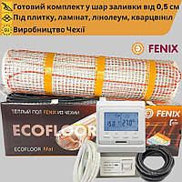Теплый пол комплект программируемый терморегулятор + нагревательный мат Fenix LDTS M 10,0 м² (1600 Вт)