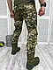 Тактичні штани з наколінниками G3 піксель (ріп-стоп), професійні армійські штани для ЗСУ піксель, фото 6