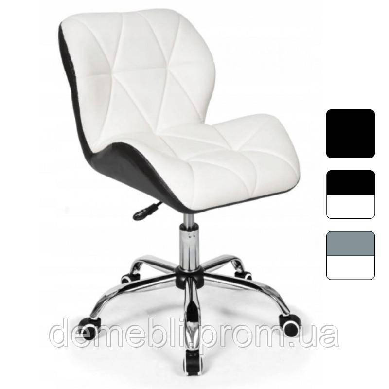 Крісло офісне Bonro B-531 комп'ютерне еко шкіра біле з чорним робочий стілець для офісу та дому (bo-42300045) DMB, фото 1