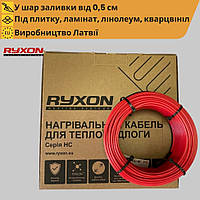 Двухжильный нагревательный кабель Ryxon HC20, 20 W/m (ø 3.5 мм) от 3,0 м² до 3,8 м² (600 Вт)