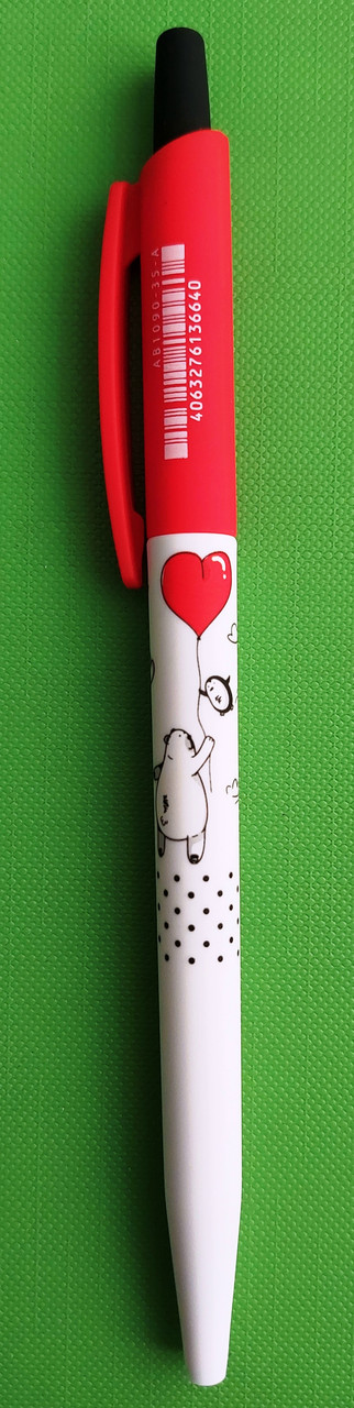 Канц Ручка авт. ”Axent” / AB1090-35-A/ ”Bear’s love”, синя (24/288)