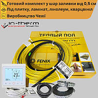 Тёплый пол комплект Wi-Fi терморегулятор + нагревательный кабель in-therm ADSV20 в стяжку от 1,4 м² до 2,2 м²
