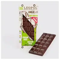 Шоколад з какао БЕЗ ЦУКРУ "Чорний", 75 г, LEOPOL
