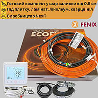 Теплый пол комплект Wi-Fi терморегулятор + нагревательный кабель Fenix ADSV10 от 1,4 м² до 2,4 м² (250 Вт)