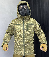 Армейский бушлат-куртка Persona ВСУ, уставный зимний бушлат ММ14, тактический бушлат Omni-Heat пиксель XL