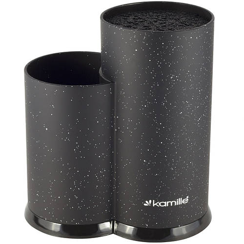 Подставка для ножей Kamille двойная 22 см и кухонных принадлежностей ...