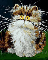 РукИТвор Картина по номерам (VP876) Пушистый котенок, 40 х 50 см, DIY Babylon