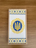 Нарди  дерев'яні 50*25 см Нарди Великі "Україна" з кубиками та фішками