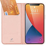 Чохол-книжка Dux Ducis з кишенею для візиток для Apple iPhone 14 Pro Max (6.7") Rose Gold, фото 4