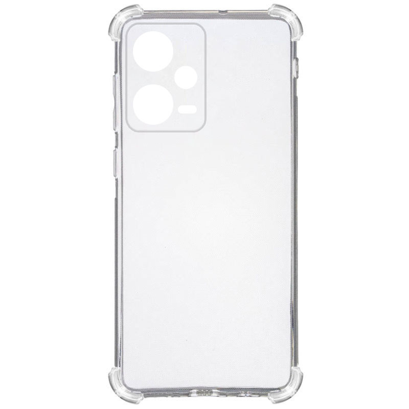 TPU чохол GETMAN Ease logo посилені кути Full Camera для Xiaomi Redmi Note 12 Pro 5G Безбарвний (прозорий), фото 1