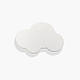 Ручка кнопка для меблів в дитячу кімнату Cloud small біла, фото 3