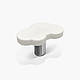 Ручка кнопка для меблів в дитячу кімнату Cloud small біла, фото 2