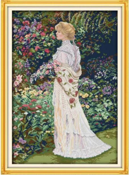 Набір для вишивання за нанесеною на канву схемою "Floral aromas". AIDA 14CT, printed, 44*60 см