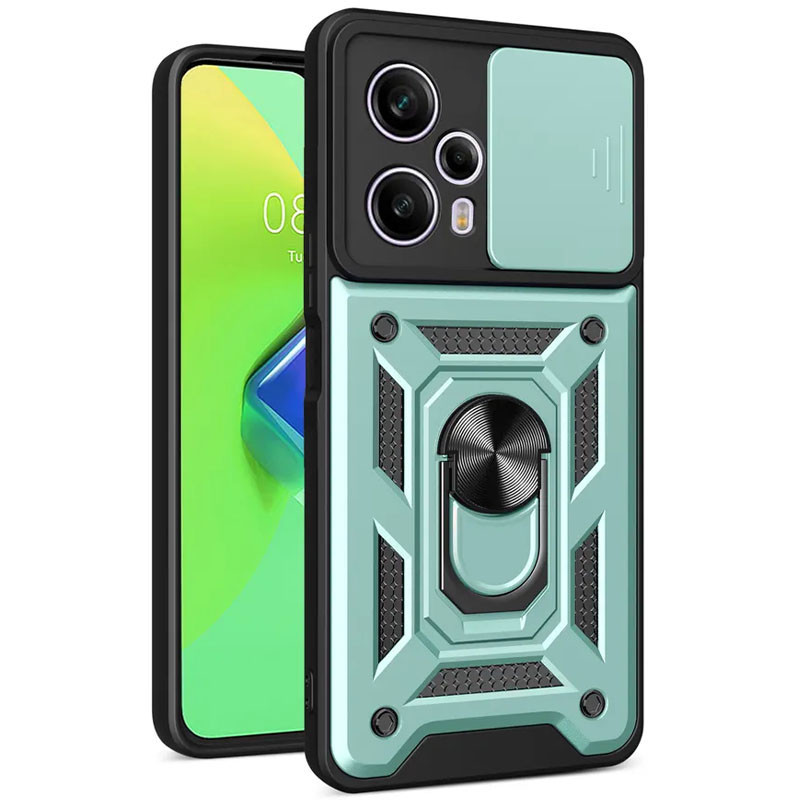 Ударостійкий чохол Camshield Serge Ring для Xiaomi Poco F5 / Note 12 Turbo Зелений
