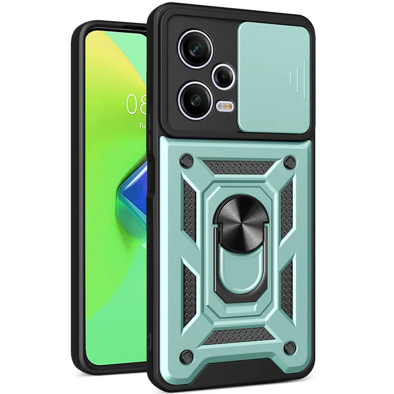 Ударостійкий чохол Camshield Serge Ring для Xiaomi Redmi Note 12 Pro+ 5G Зелений