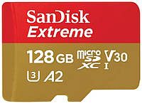 SanDisk Карта памяти 128GB microSDXC C10 UHS-I U3 R190/W90MB/s Extreme V30 Baumar - То Что Нужно