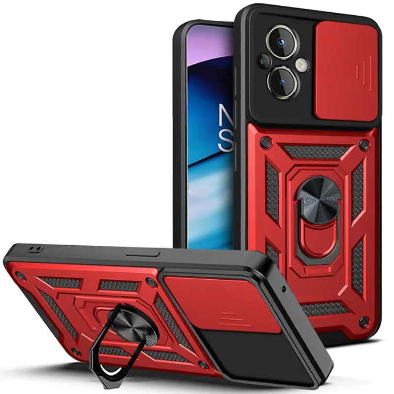 Ударостійкий чохол Camshield Serge Ring для Xiaomi Poco M5 Червоний