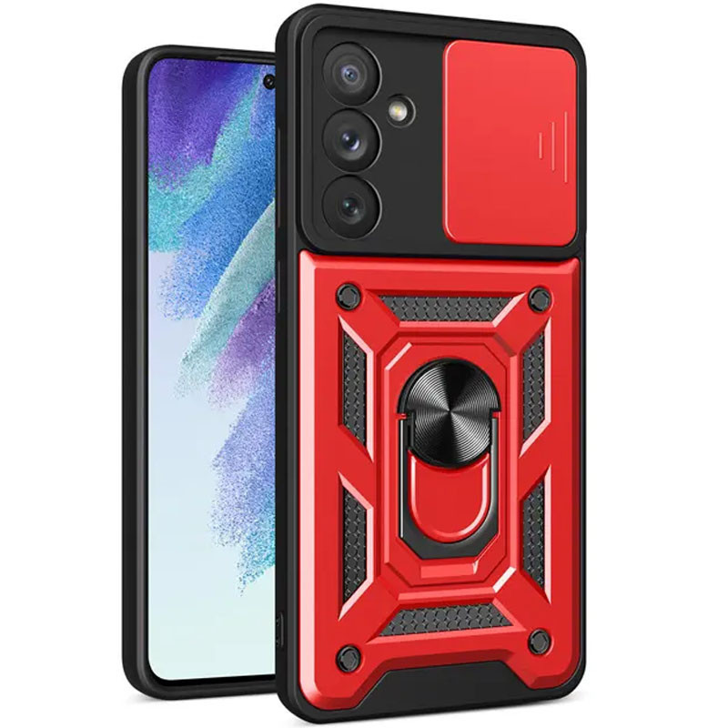 Ударостійкий чохол Camshield Serge Ring для Samsung Galaxy A55 Червоний, фото 1