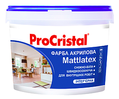 Фарба латексна ProCristal Mattlatex IР-232 10 л білий матовий
